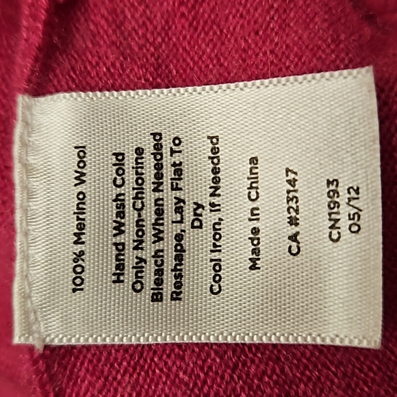 Talbots Petites Pure Merino Wool Pink Sweater, size small - Picture 10 of 11